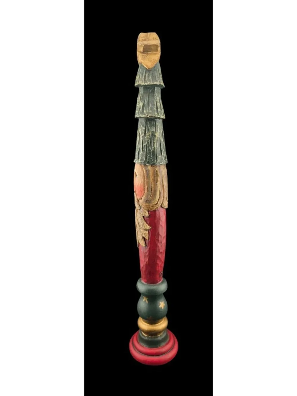 Vintage Hand-Carved Pencil Santa Cori Miller 1999 Whispering Pines 14
